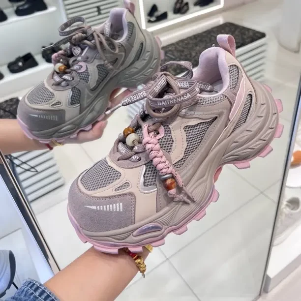 卡迪莎女士秋季新款休闲运动潮流厚底透气增高老爹鞋