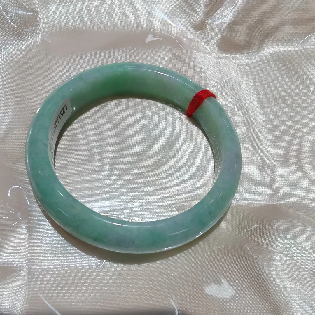 天然缅甸A货翡翠59圈口正圈手镯