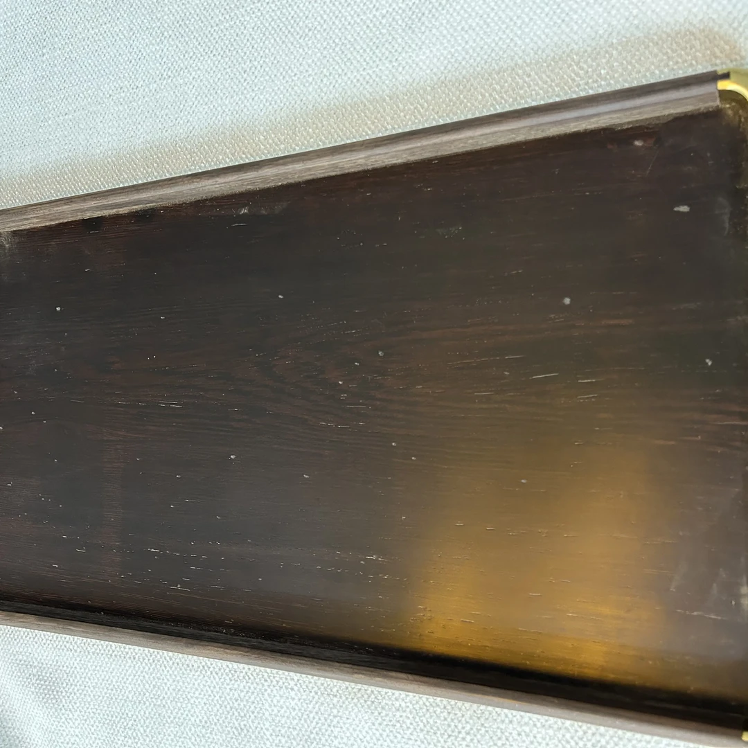 紫光檀实木长方形家用复古茶盘收纳盘手工