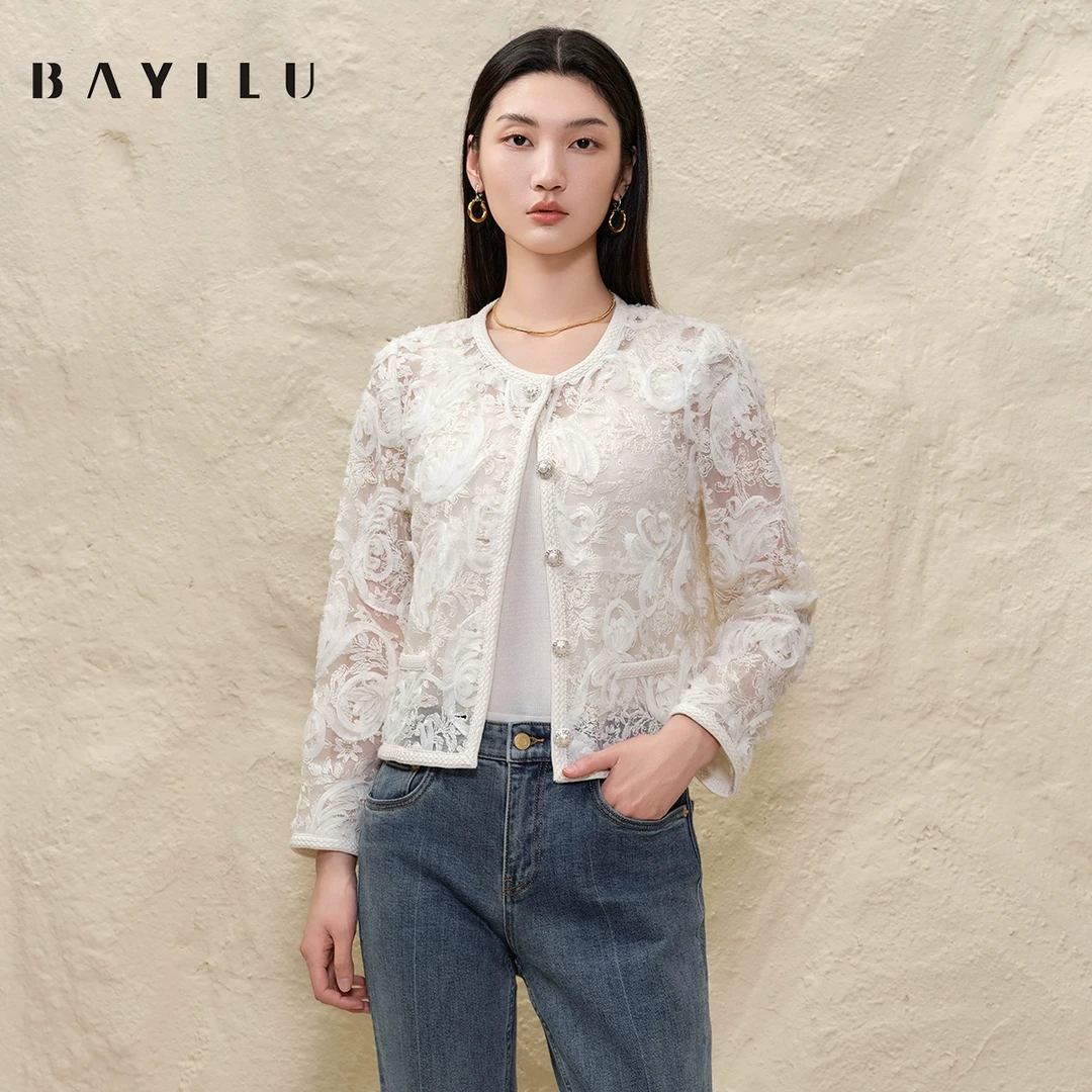 芭依璐2025春季新款短时尚百搭外套91W5952