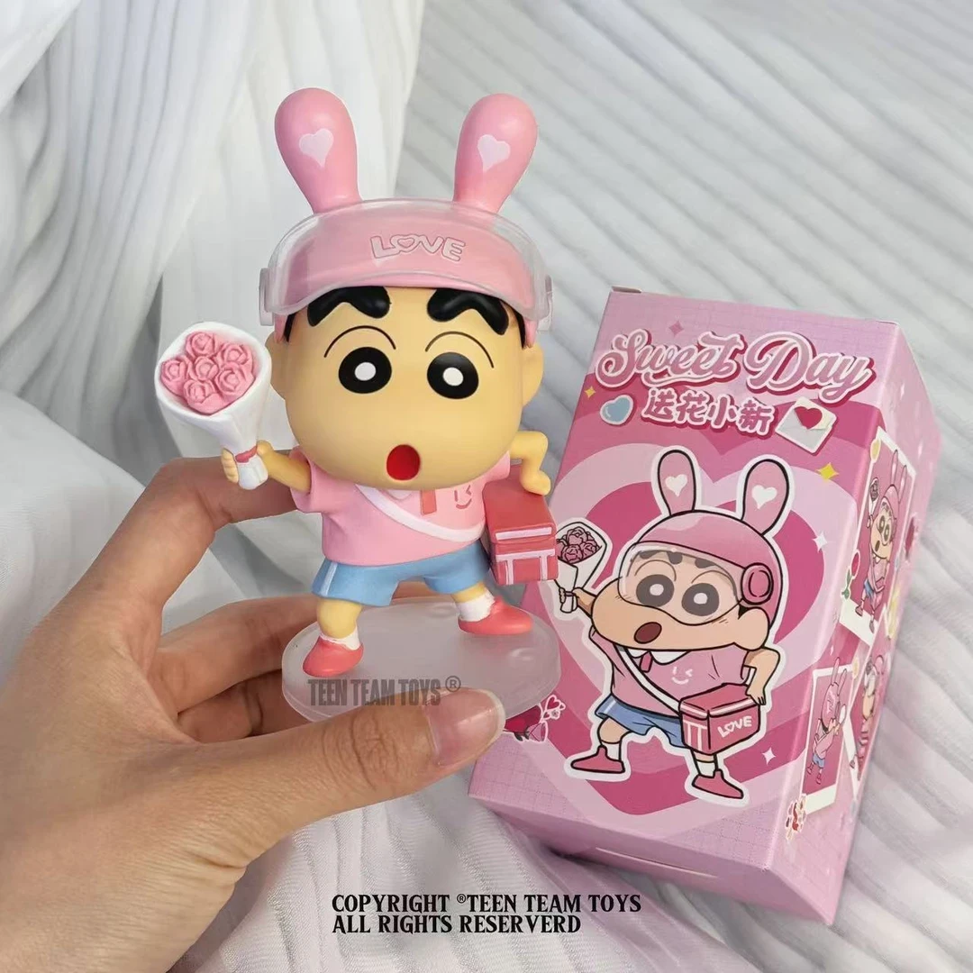 约12CM潮玩蜡笔GK小新系列外卖小新哥手办摆件新年礼物优质版z447