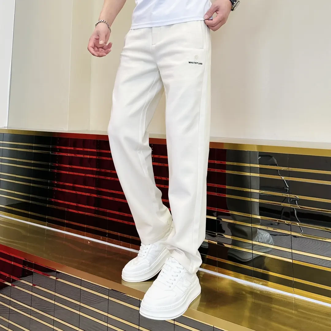 高品质男士休闲常规商务直筒潮流透气修身百搭时尚裤子2025春秋款