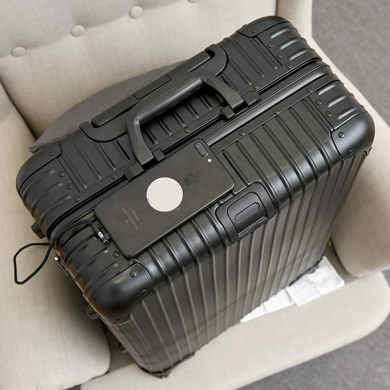 德国全铝镁合金拉杆箱万向轮金属行李箱男女2024寸旅行箱硬箱