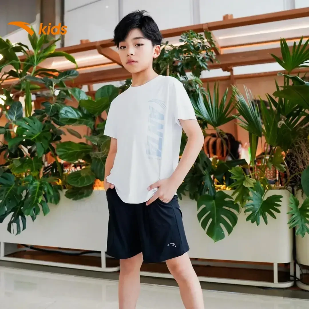 【女童专享价】安踏儿童运动套装夏季新款男大童透气速干A52527728