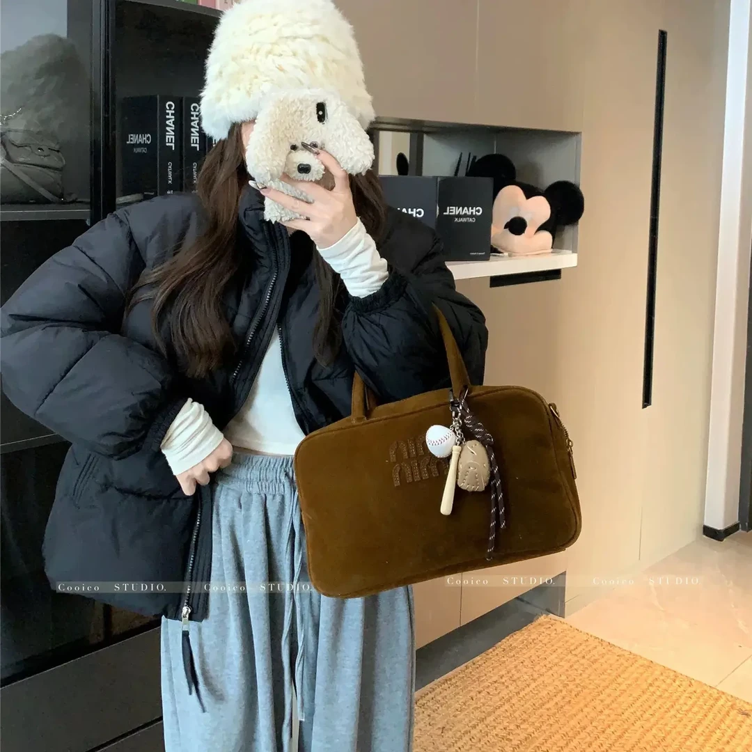 肯豆风短款简约宽松型拉链韩版冬季041