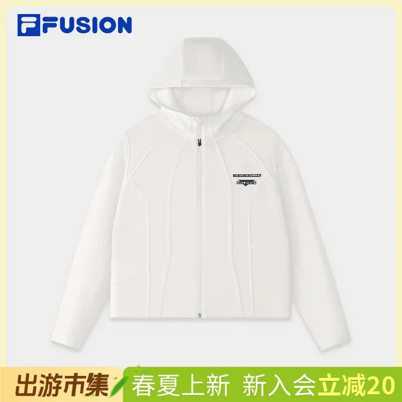 Fila/斐乐女款春季【连帽针织上衣】修身舒适休闲外套 舒服穿搭