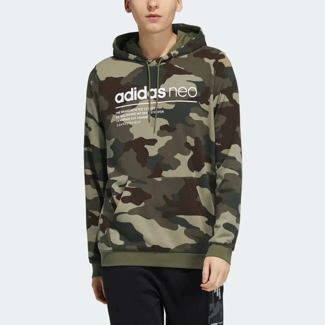 adidas/阿迪达斯套头衫成人秋季长袖套头外套字母运动卫衣 H45226