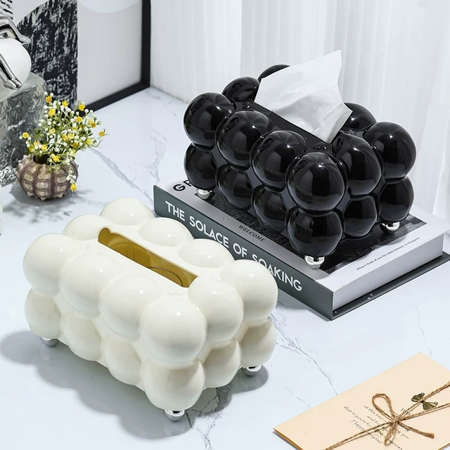 纸巾盒奶油风客厅轻奢高级感抽纸盒创意棉花糖纸抽盒家用餐巾纸盒