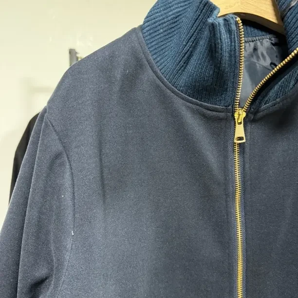 冬季中长款简约宽松加厚风衣