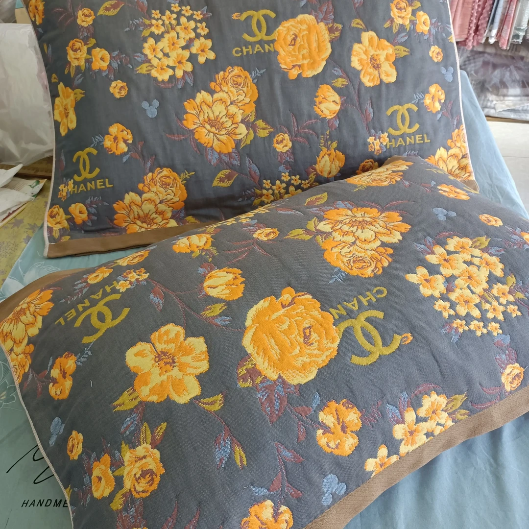 加厚纱布棉枕巾防滑舒适柔软亲肤透气高档家用成人