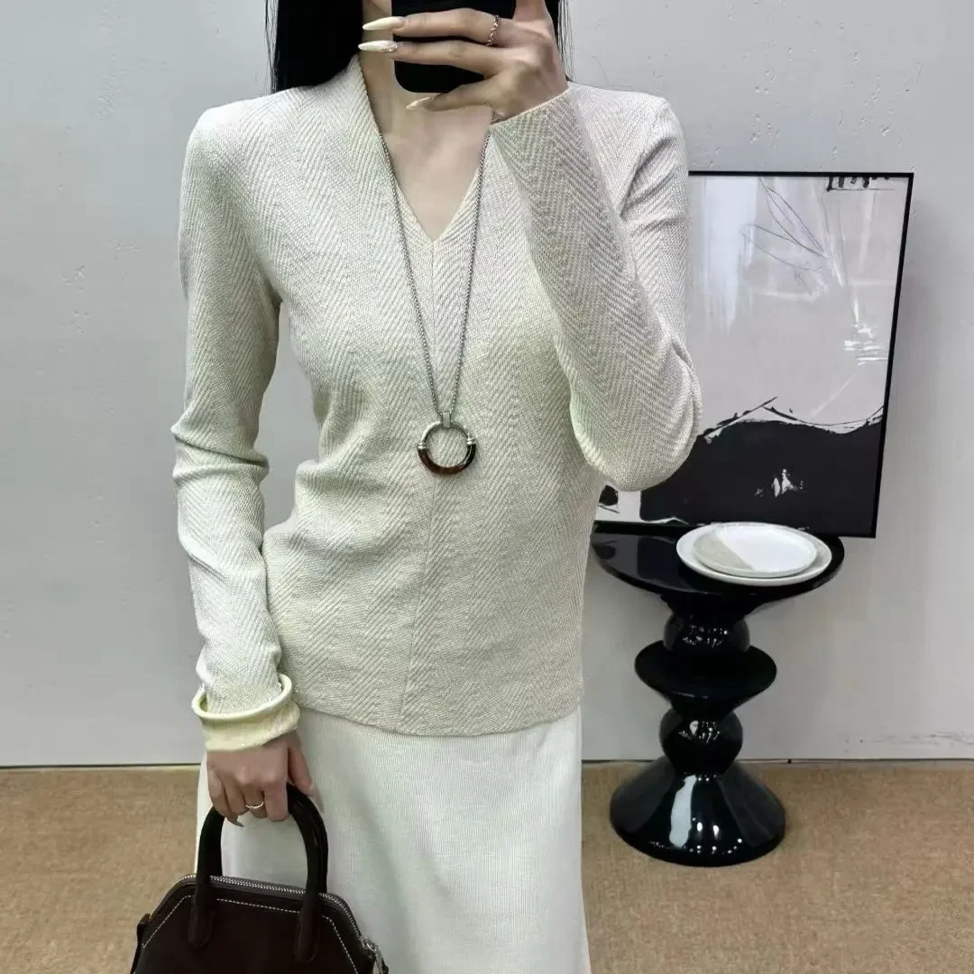 秋季针织V领常规款纯色毛针织衫打底衫毛衣网红开衫