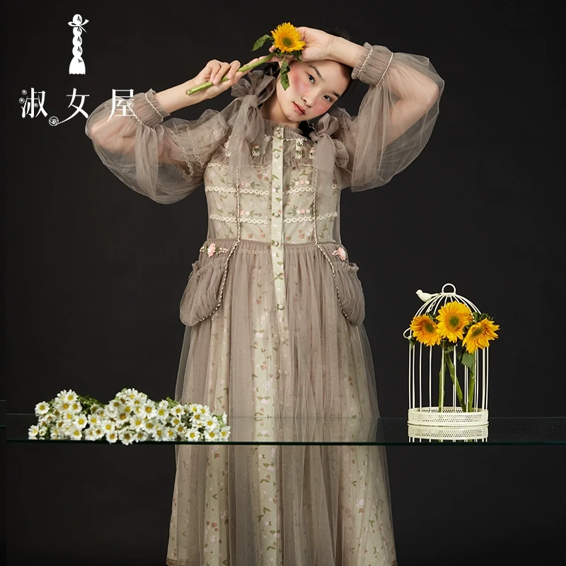 淑女屋官方旗舰店哈姆雷特。装饰连衣裙