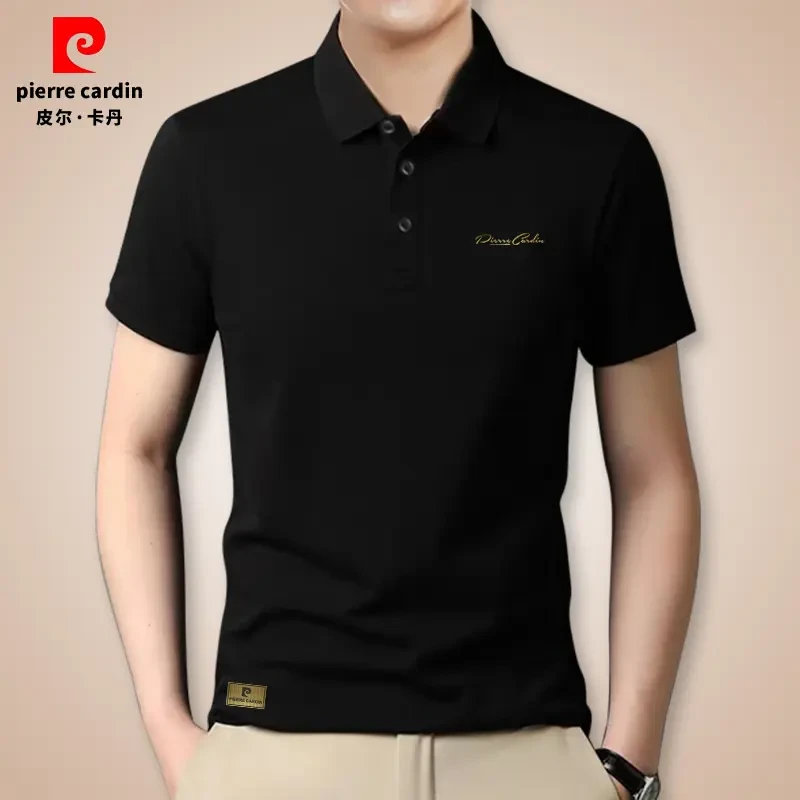 皮尔卡丹POLO衫男短袖t恤潮流2025新款商务上衣夏季休闲翻领半袖