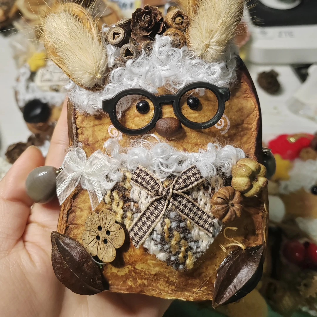 原创双面豆荚娃娃手作