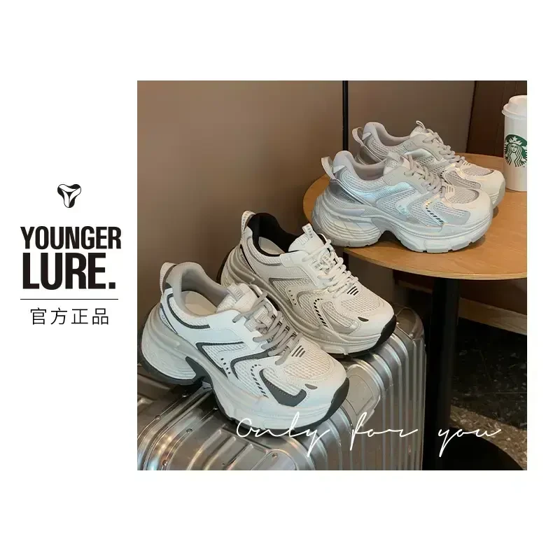 S&J【潮流】OLD280-8新款时尚厚底拼色老爹鞋女复古潮流ins休闲鞋