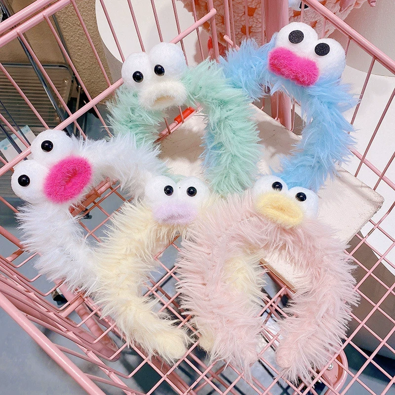 娃娃顶头饰质感洗脸颅女王毛绒发箍甜妹显白丑百搭气质高时尚小众