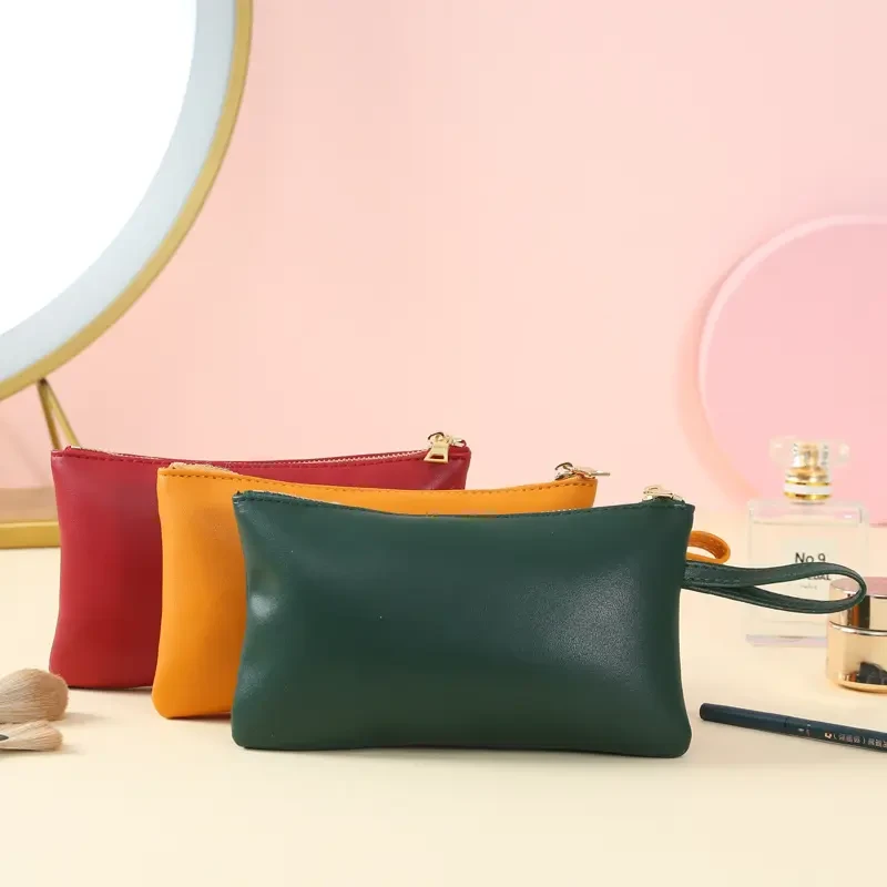 居家家便携用潮流款口红包糖果色收纳包旅行手机包简约小号化妆包
