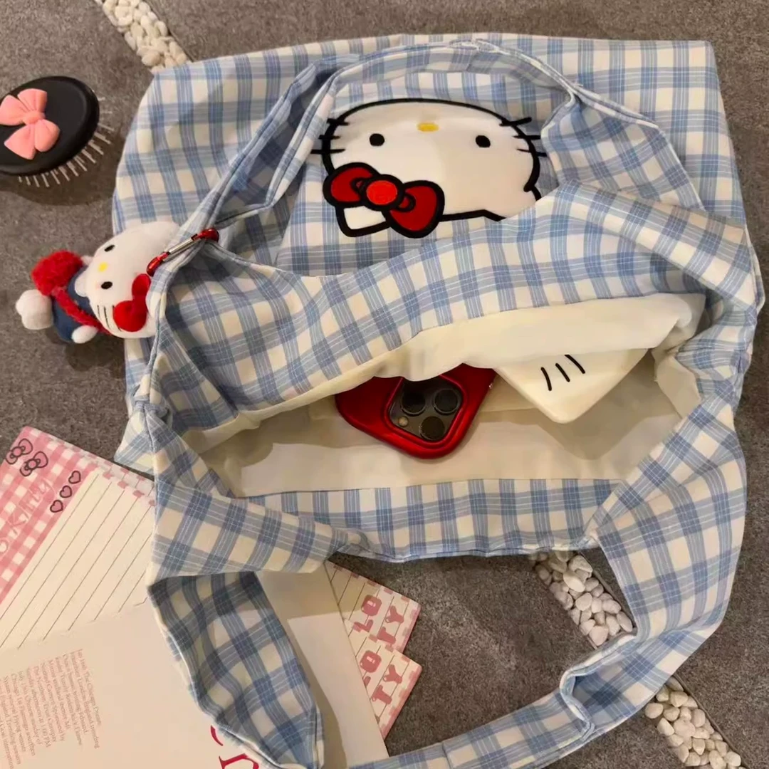 Hellokitty包包帆布包斜挎包手提包单肩包帆布袋通勤包布包女款