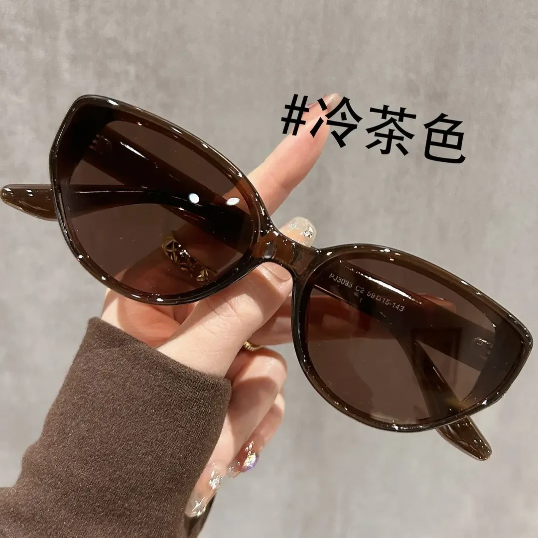 HUANGQUE猫眼墨女款2025新款高级感防紫外线复古开车偏光太阳眼镜