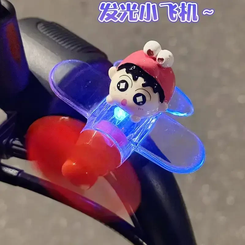 风力发电小飞机发光电动车装饰摆件自行车摩托车摆件氛围灯