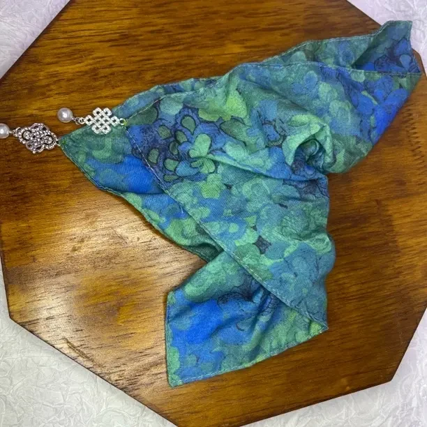 蒙古元素民族风发圈时尚手工小众渐变气质轻奢紫色发绳彩色绿色