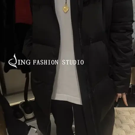 《不退换》《老板娘私人定制羽绒服》25235带帽羽绒服女装鹅绒中长款