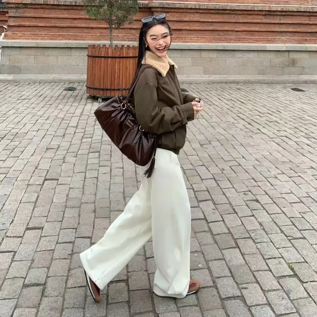 糯米裤加绒加厚百搭