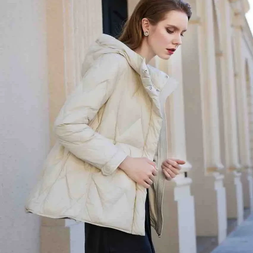 金影奇95016轻薄羽绒服连帽超轻超柔软90白鸭绒舒适保暖