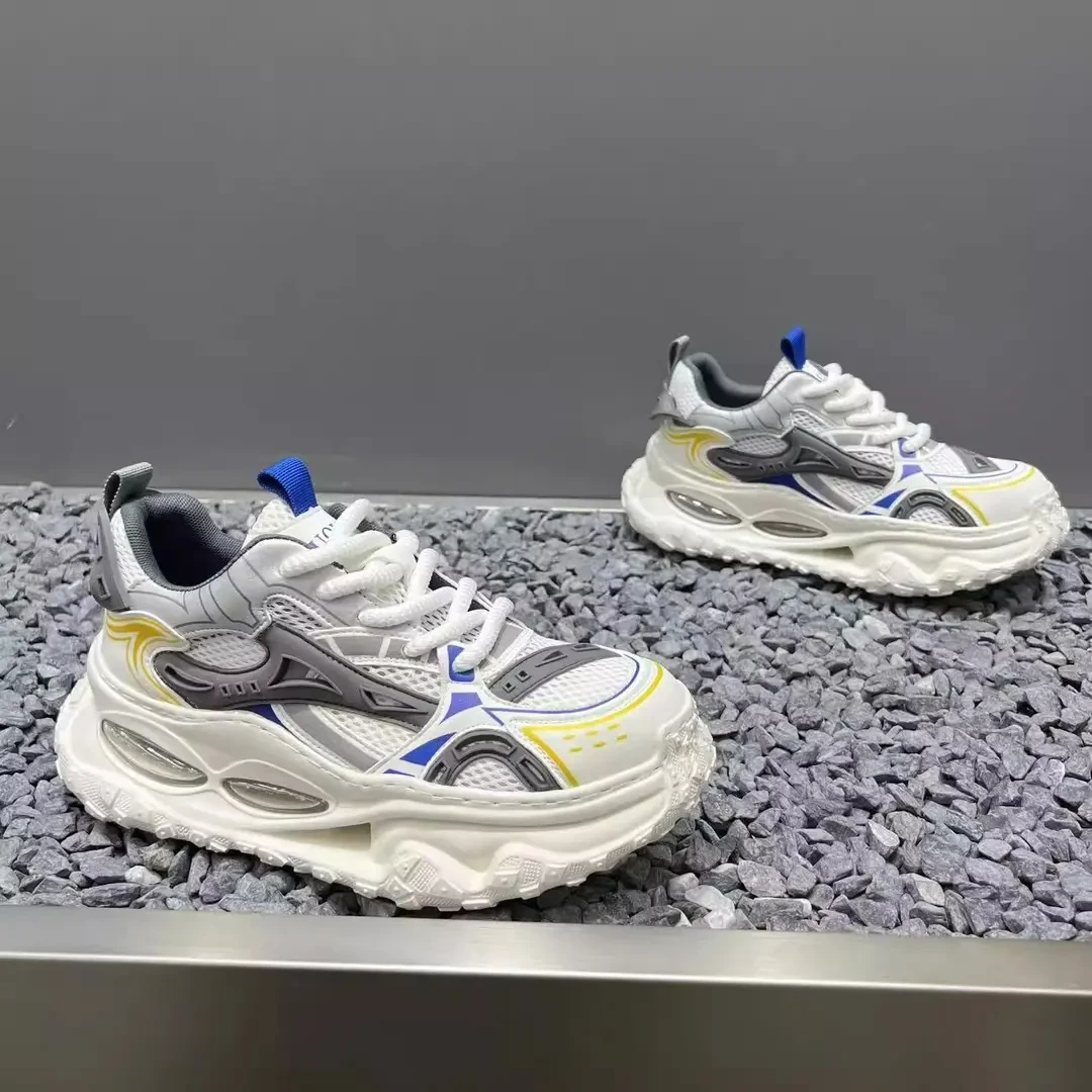 气垫老爹鞋男士百搭双层透气厚底增高复古个性运动欧洲站男鞋潮鞋