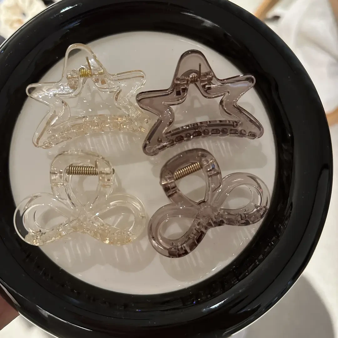 星星简约抓夹2025新款女后脑勺盘发气质中鲨鱼夹半扎发发饰迷你