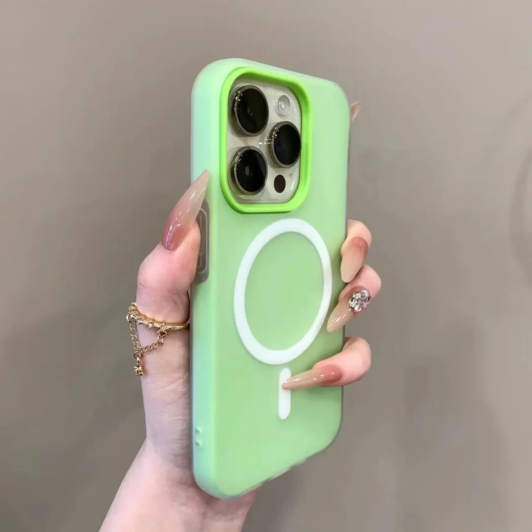 三合一磁吸适用苹果16手机壳iphone16promax简约半透15果冻14/13