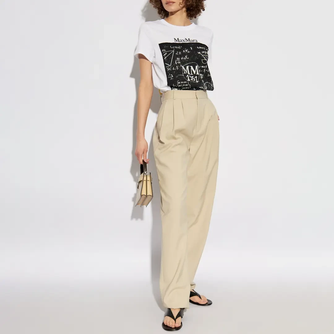 MaxMara 【国现 专柜3600】女士新款短袖T恤Colibri 018