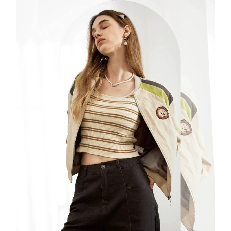 【檬】条纹经典款百搭背心上衣2025春季新款专柜撤柜女装