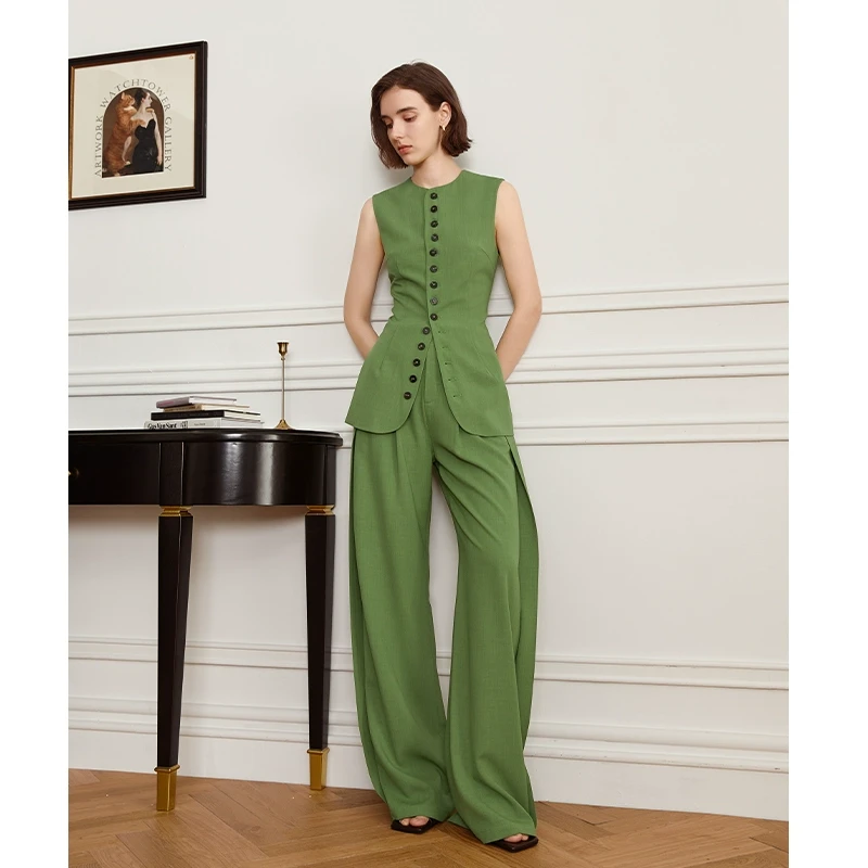 【楠哥专属】夏款街拍拖地裤通勤百搭裤 23052A