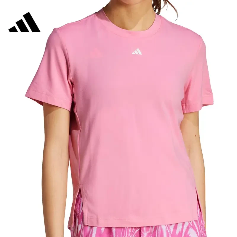 adidas/阿迪达斯女子运动休闲短袖T恤JZ0801