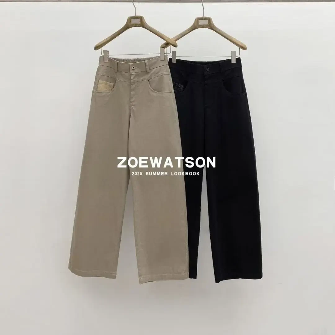 卡色黑色弯刀牛仔裤男冬季百搭高腰显瘦阔腿休闲裤子