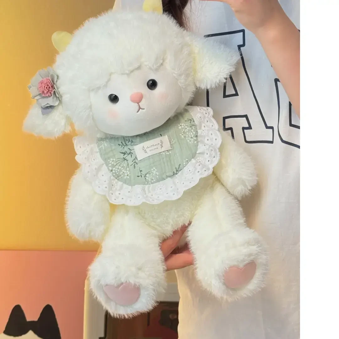 【咩咩羊~】晚安小羊玩偶可爱毛绒公仔布睡觉抱枕生日礼物送女生m