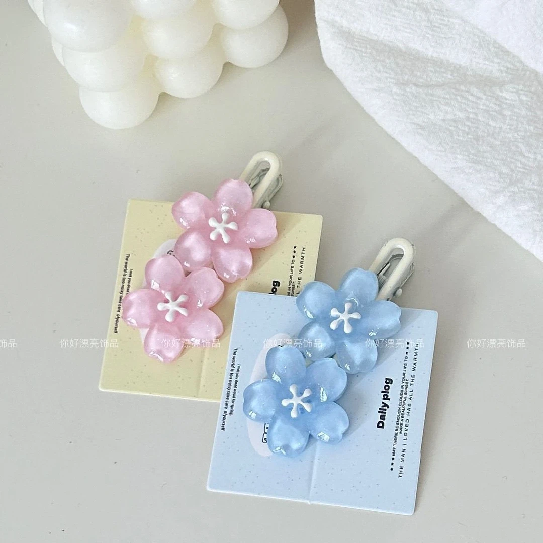 洋气时尚夹子头饰韩版短发发卡发夹女2025新款高端樱花发卡高级感