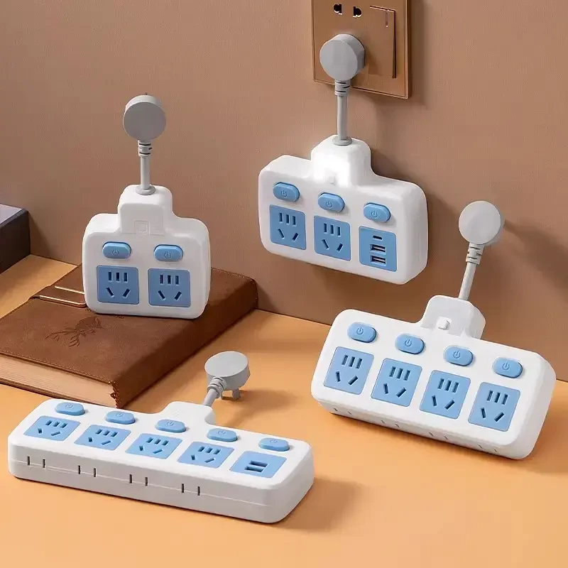 智能插座插排扩展usb转换器排插接线板无线插头分插器一转多