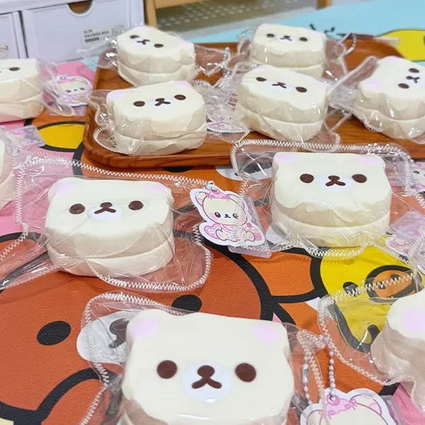 硅胶捏捏乐奶油泥卡通可爱轻松熊两色可选超解压超可爱创意玩具