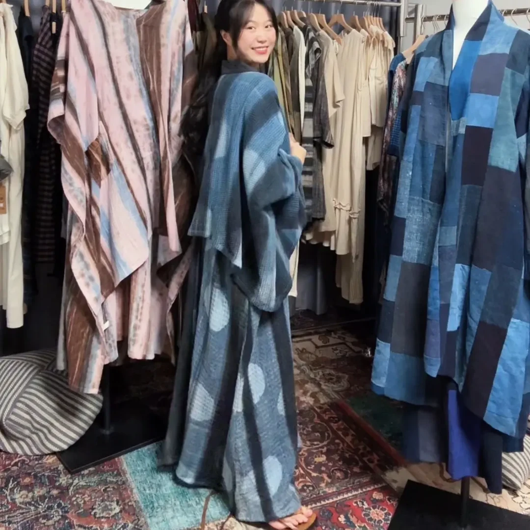 （no退换）手工蓝色系连衣裙➕外套