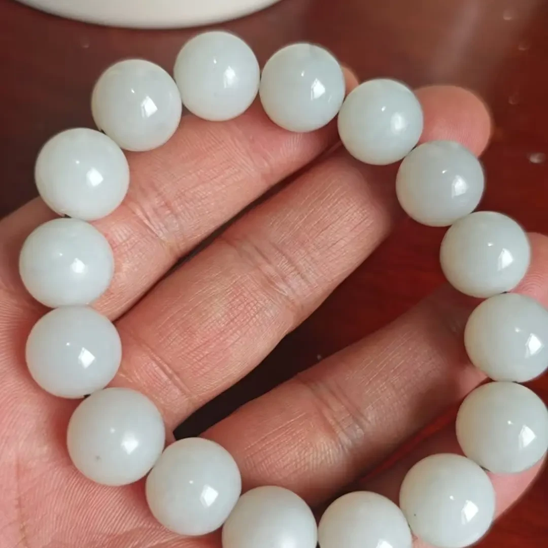 和田玉新疆且末料卡14手串