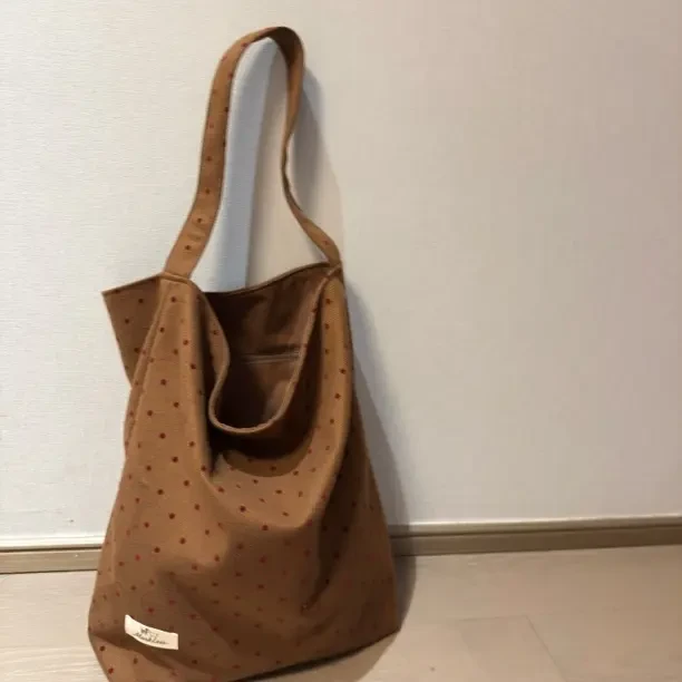 复古毛呢格子单肩帆布包大容量通勤手提法式秋冬新款百搭勿退