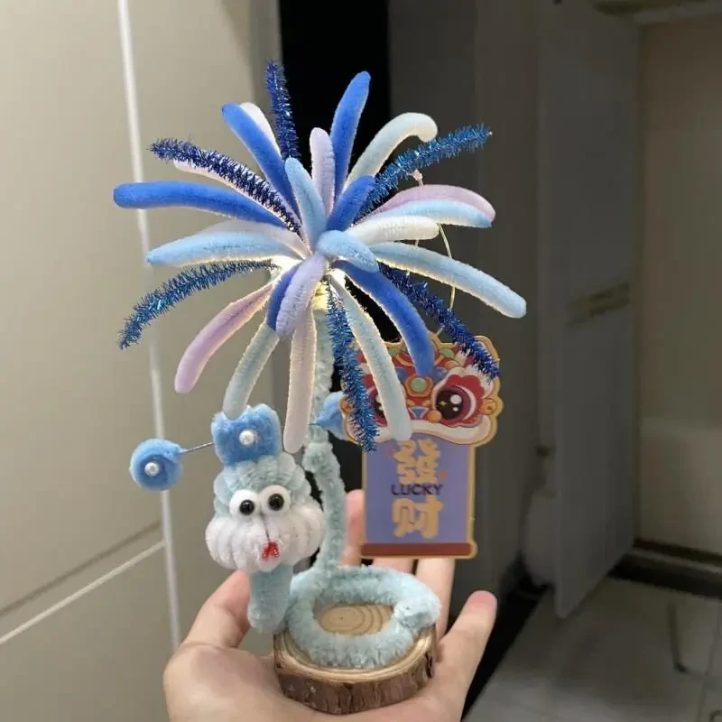 新年礼物扭扭棒小蛇diy材料包自制新年礼物送朋友闺蜜新年礼物T