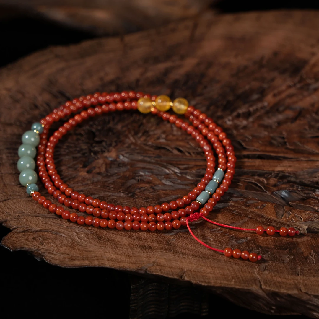 3mmT川料南红DIY项链 【多样性发一】07189670199