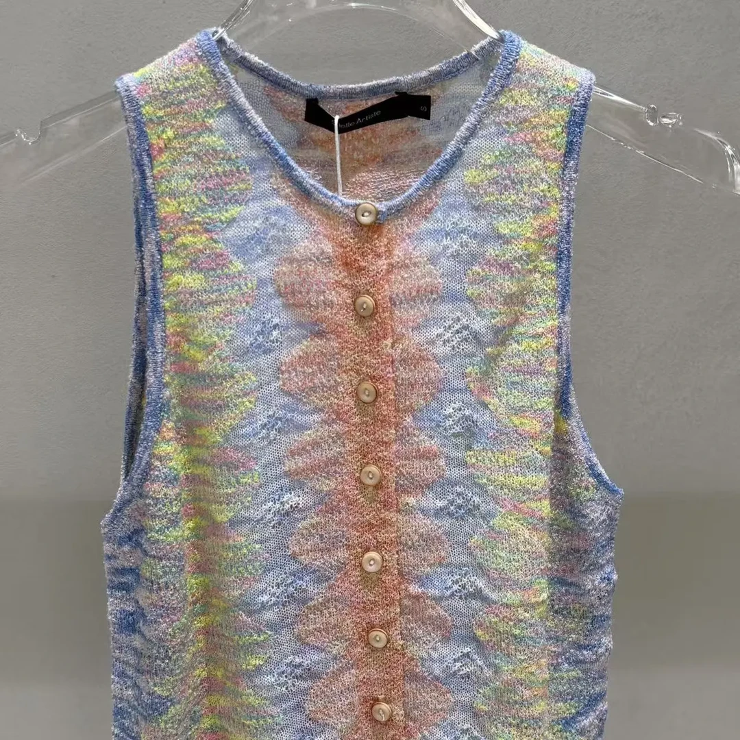 Shelle26春夏进口纱毛织背心