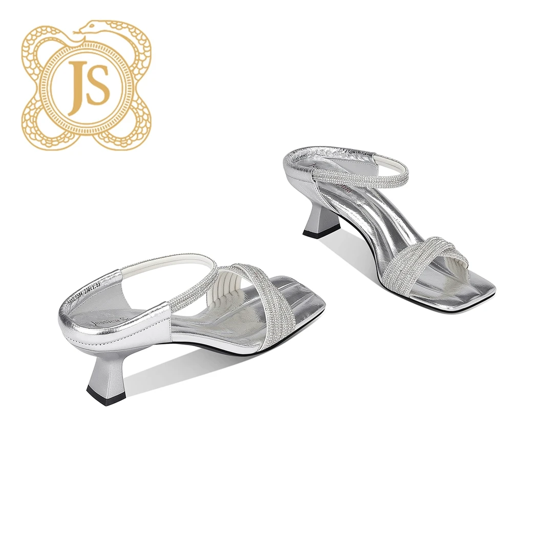 已开价，6912L6584气质轻奢时尚女士夏季细跟粗跟高跟法式拖鞋女