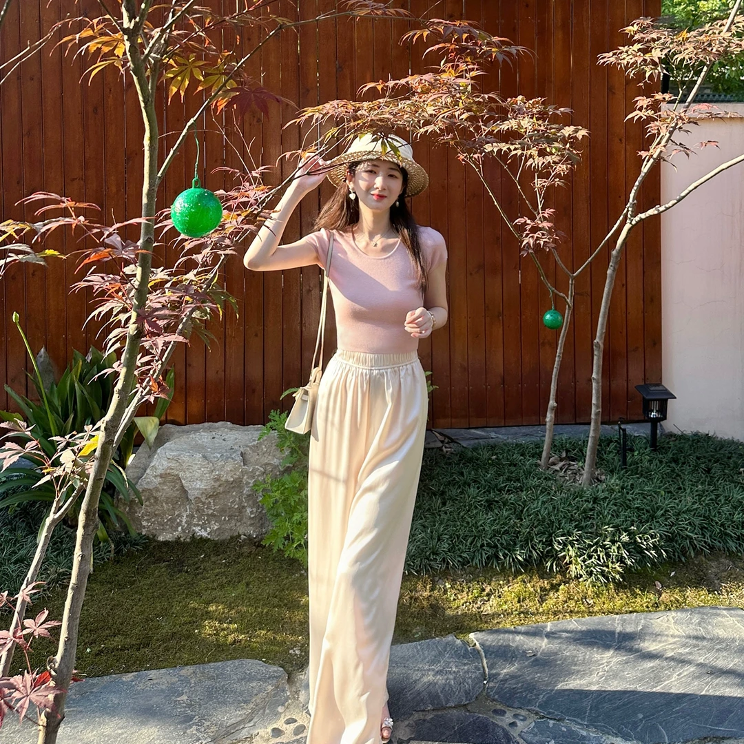 4折Howalook  凉凉夏日 醋酸裤 穿一整个夏天的长裤单品～