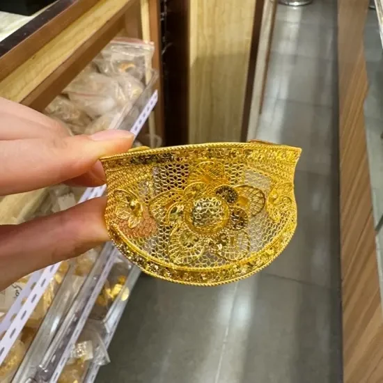 足银手镯 手镯قاپلىما ئالتۇنJ-1.28Y-14.87