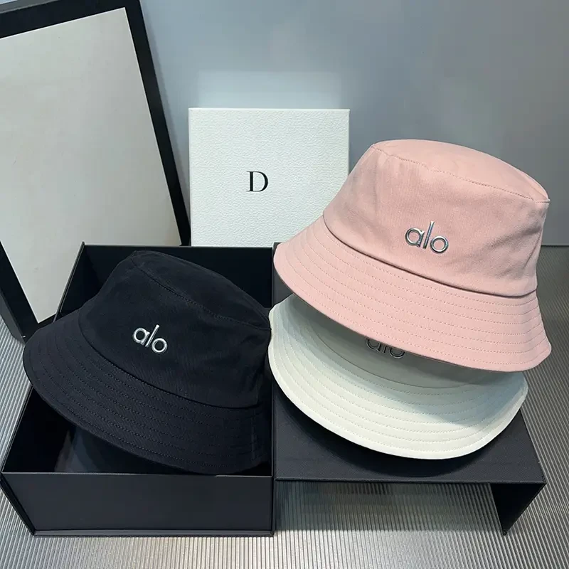 美式字母渔夫帽夏季防晒新款百搭男女遮阳帽紫外线盆帽太阳帽